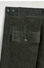 Corduroy Straight Pants Green - Image 4