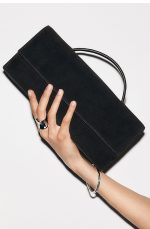 Leather Clutch Bag Black - Image 2