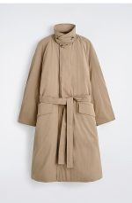 Mock-Neck Jacket Beige - Image 3