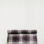Folding Clutch Burgundy/plaid