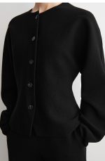 Wool Cardigan Black - Image 2