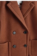 Double-Breasted Jacket Brown - Image 4