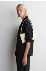 Nylon Shoulder Bag Cream Yellow - Image 3