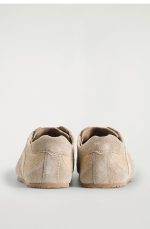 Leather Patchwork Desun Shoes Sneakers Beige - Image 4