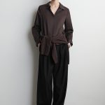 Cotton Polo-Collar Shirt Brown