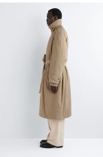Mock-Neck Jacket Beige