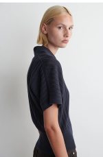 Knitted Polo Navy - Image 2