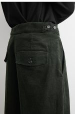 Corduroy Straight Pants Green - Image 2
