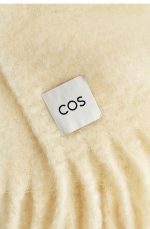 Mohair Blend Textured Tassel Long Scarf - Image 4