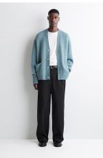 V-Neck Cardigan Blue