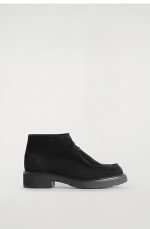 Shoelace Leather Ankle Boots Black - Image 3