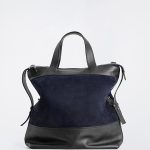 Leather Dual-purpose Messenger Bag Navy Blue