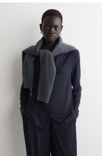 Knitted Cardigan Navy