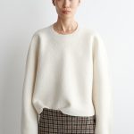 Wool Round-Neck Sweater Cream