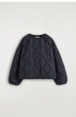 Quilted Jacket Navy - Image 4