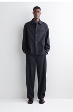 Wool Tapered Trousers