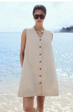 Linen Regular Skirt - Image 2