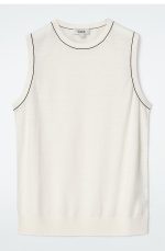 Wool Vest Beige - Image 4
