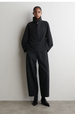 Wide-Leg Pants Black