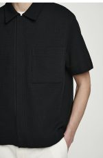 Knitted Shirt Black - Image 4