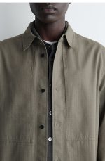 Cotton Shirt Khaki - Image 3