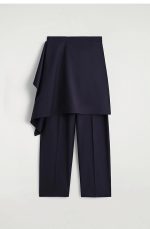 Wool Skirt Navy - Image 4
