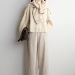 Wide-Leg Pants Beige