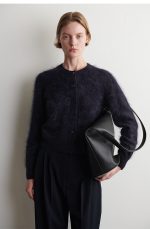 Merino Slim Cardigan Navy