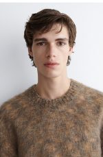 Wool Crew-Neck Sweater Brown - Image 3
