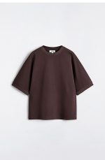 Cotton T-Shirt Burgundy - Image 4