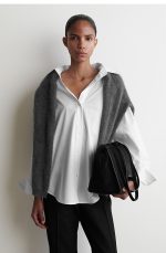 Cotton Collared Shirt White