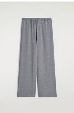 Knitted Wide-Leg Pants Gray - Image 4