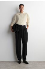 Wool Polo Beige - Image 2