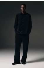 Corduroy Wide-Leg Trousers Navy - Image 2