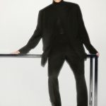 Wool Slim Pants Black