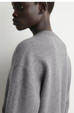 V-Neck Sweater Gray - Image 3