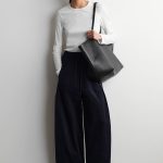 Corduroy Barrel Trousers Navy