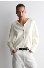 Knitted Collared Jacket