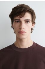 Cotton T-Shirt Burgundy - Image 3