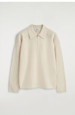 Wool Polo Beige - Image 4