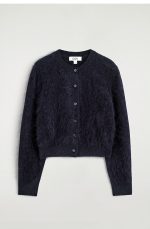 Merino Slim Cardigan Navy - Image 4