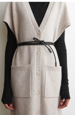 Merino Cardigan Beige - Image 3