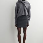 Wool Skirt Gray
