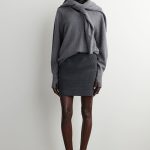 Wool Skirt Gray
