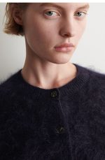 Merino Slim Cardigan Navy - Image 3