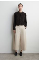Cotton Barrel Pants Beige