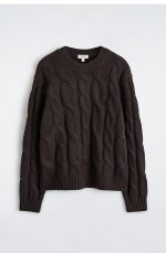 Wool Crew-Neck Sweater Brown - Image 4