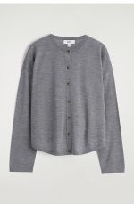 Merino Cardigan Gray - Image 4
