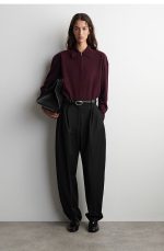 Wool Polo Burgundy - Image 2