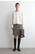 Wool Round-Neck Sweater Cream - Image 2